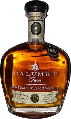 Calumet Farm 10 Year Single Rack Black Bourbon Whiskey