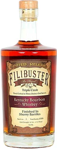 Filibuster Triple Cask Bourbon Whiskey