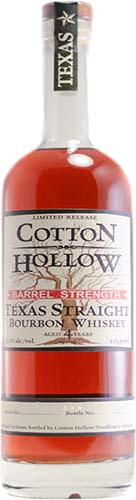 Cotton Hollow Barrel Strength Bourbon Whiskey