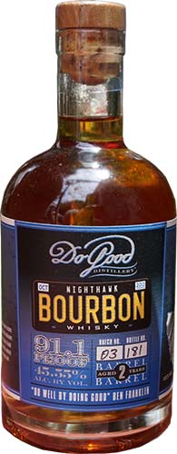 Do Good Distillery Nighthawk Bourbon Whiskey