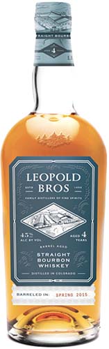 Leopold Brother's straight Bourbon Whiskey