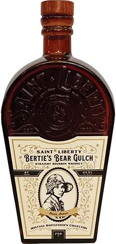 Saint Liberty Bertie's bear Gulch Straight Bourbon Whiskey