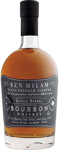 Ben Milam Single Barrel Straight Bourbon Whiskey