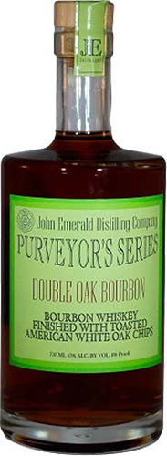 John Emerald Purveyor's series Double Oak Bourbon Whiskey