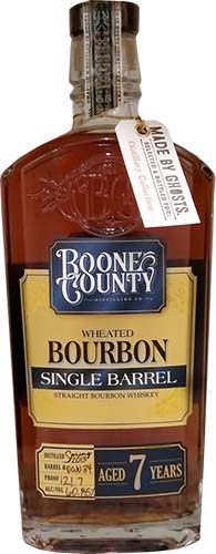 Boone County 7 Year Old Single Barrel Barrel Wheated Bourbon Whiskey
