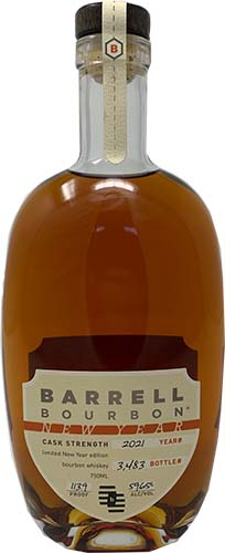 Barrell Bourbon Whiskey New Year 2021 Cask Strength Whiskey