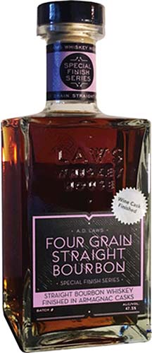 A.D.Laws Four Grain Cognac Cask Finish Straight Bourbon Whiskey