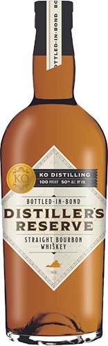 Ko Distilling Distiller's reserve Bottled In Bond Straight Bourbon Whiskey
