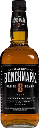 Mcafee's benchmark Bourbon Whiskey Old No 8