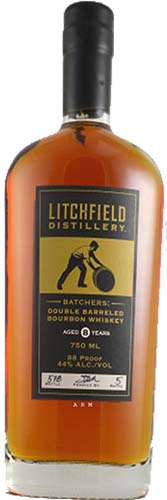Litchfield Distillery Batchers' Double Barreled Bourbon 8 Year