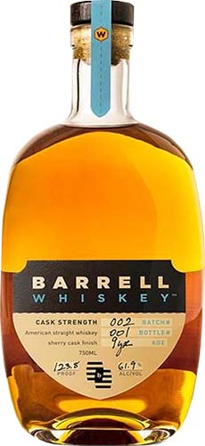 Barrell Batch 002 Sherry Cask Strength 9 Year Old Straight Whiskey