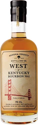 Sonoma County West of Kentucky No1 Bourbon Whiskey