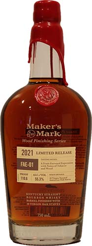 Maker's Mark Wood Finishing 2021 barrel finished bourbon
