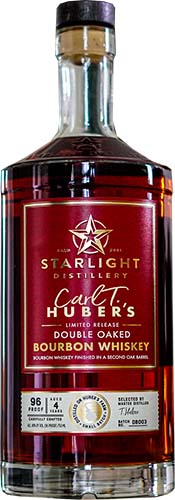 Starlight Carl T.Huber's double Oaked Bourbon Whiskey