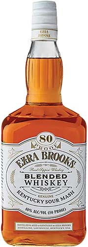 Ezra Brooks White Label Kentucky Straight Bourbon Whiskey