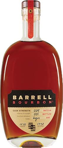 Barrell Batch 029 Cask Strength Bourbon Whiskey