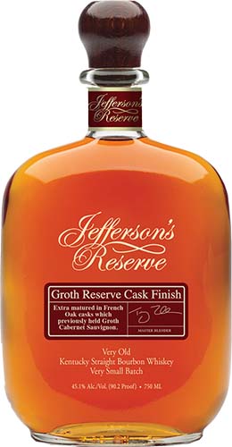 Jefferson's Reserve Groth Reserve Cask Finish Bourbon Whiskey