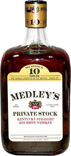 Medley's Private Stock 10 Year Old Kentucky Straight Bourbon Whiskey