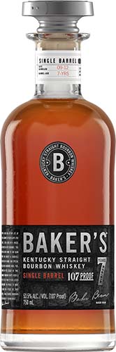 Baker's 7 Year Old Kentucky Straight 107 Proof Bourbon Whiskey