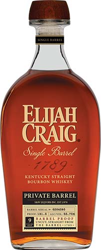 Elijah Craig Private Barrel Kentucky Straight Bourbon Whiskey