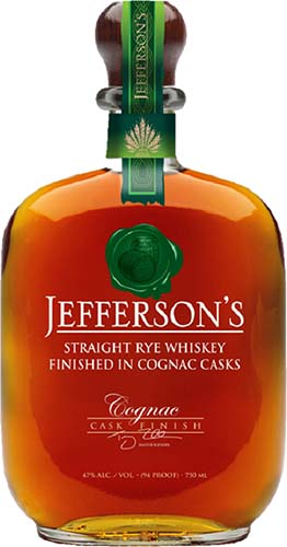 Jeffersons Rye Cognac Cask Bourbon Whiskey