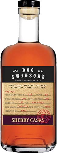 Doc Swinsons Single Barrel Bourbon