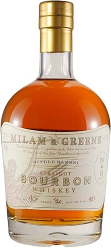 Milam & Greene Single Barrel 4 Year Old Straight Bourbon