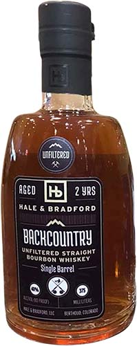 Hale & Bradford Backcountry Black Label Single Barrel Bourbon Whiskey