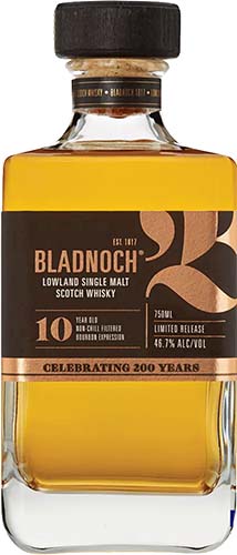 Bladnoch 10 Year Old Single Malt Scotch Whisky