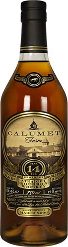 Calumet Farm 14 Years Single Rack Black Kentucky Straight Bourbon Whiskey
