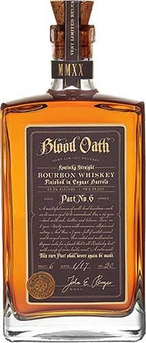 Blood Oath Pact No.Kentucky Straight Bourbon Whiskey