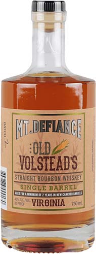 Mt Defiance Distillery Old Volsteads Bourbon Whisky