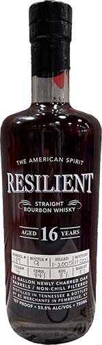 Resilient Barrel #187 16 Year Old Straight Bourbon