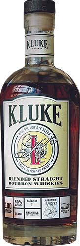 K. Luke 15 Year Old Barrel Straight Bourbon Whiskey