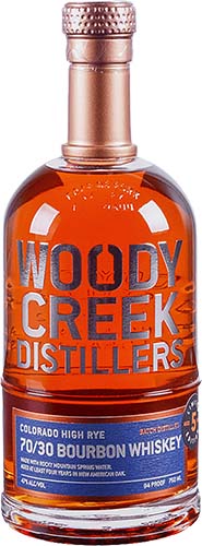 Woody Creek High Rye Bourbon Whiskey