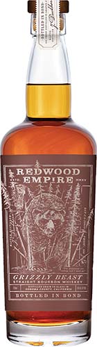 Redwood Empire Straight Bourbon Grizzly Beast Bottled In Bond Whiskey