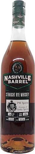 Nashville Barrel Co. Cask Strength Straight Rye Whiskey