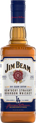 Jim Beam 60Th Anniversary Season L.A. Dodgers Kentucky Straight Bourbon Whiskey