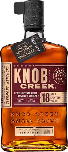 Knob Creek 100 Proof 18 Year Old Kentucky Straight Bourbon Whiskey