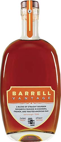 Barrell Vantage Cask Strength Bourbon Whiskey Kentucky