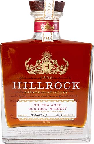 Hillrock Estate Solera Aged Bourbon Cognac Finish Whiskey