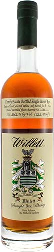 Willett Family Estate 9 Year Old Single Barrel Rye Whiskey