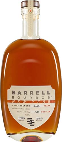 Barrell Bourbon Whiskey New Year 2023 Cask Strength Whiskey