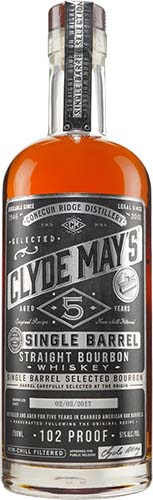 Clyde Mays Single Barrel 5 Year Old Bourbon Whiskey