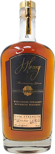 J. Henry & Sons Anniversary Blend Limited Edition Straight Bourbon Whiskey