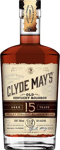 Clyde May's 15 Year Old Bourbon Whiskey