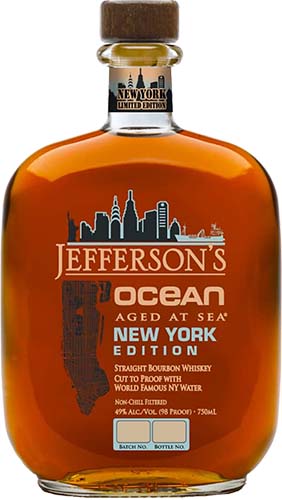 Jeffersons Bourbon Whiskey Ocean Aged At Sea New York Limited Edition