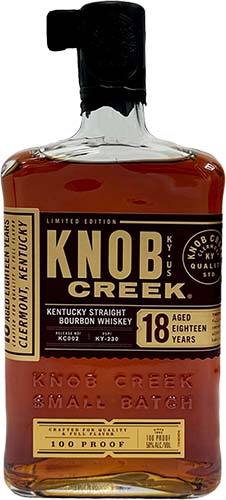 Knob Creek Small Batch Limited Edition 18 Year Old Straight Bourbon Whiskey