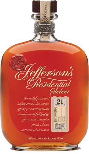 Jefferson's Presidential Select 16 Year Old Kentucky Straight Bourbon Whiskey