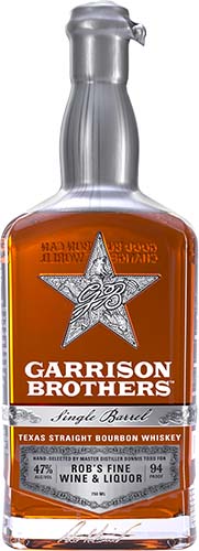 Garrison Brothers 'single Barrel' Straight Bourbon Whiskey